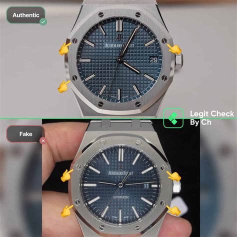 how to spot a fake ap royal oak watch|real royal oak logo.